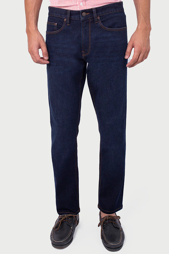 NAVY BLUE NARROW FIT JEANS - MENS