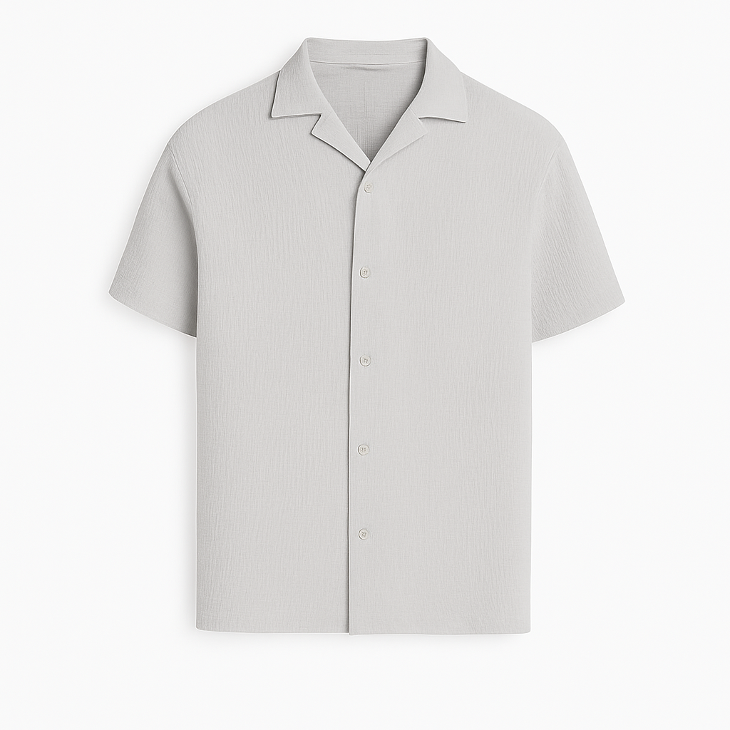 TEXTURED CUBAN COLLAR SHIRTS