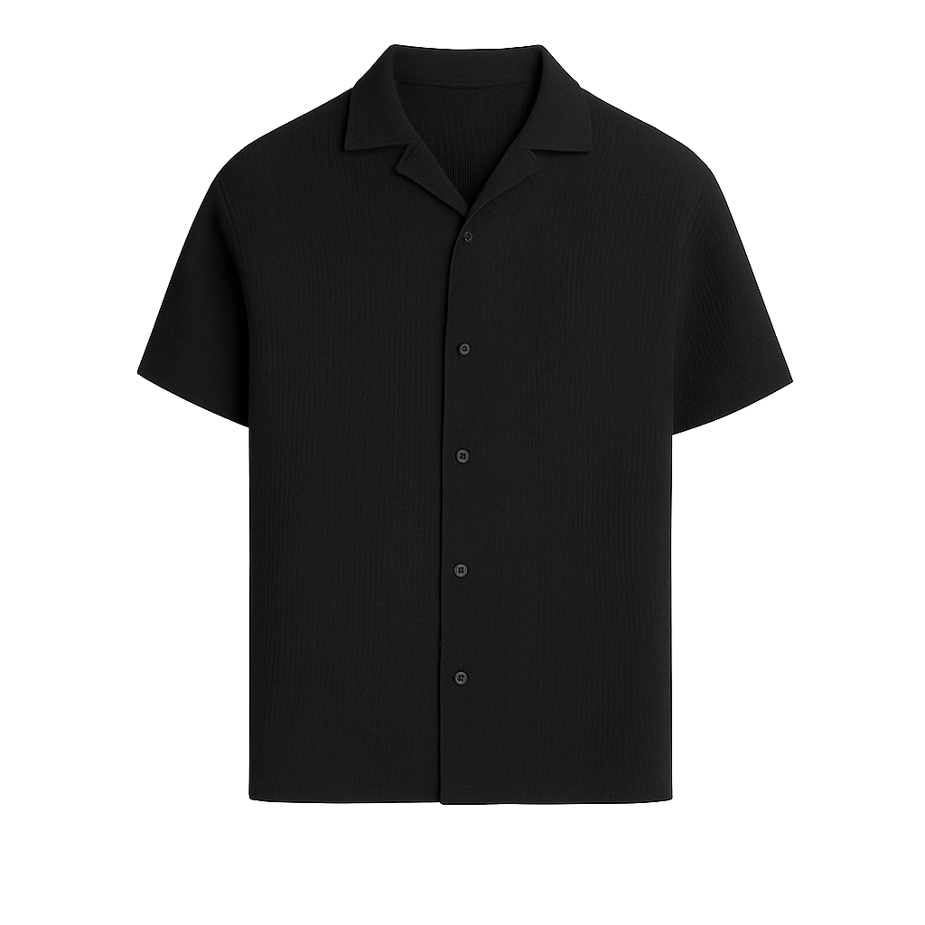 TEXTURED CUBAN COLLAR SHIRTS