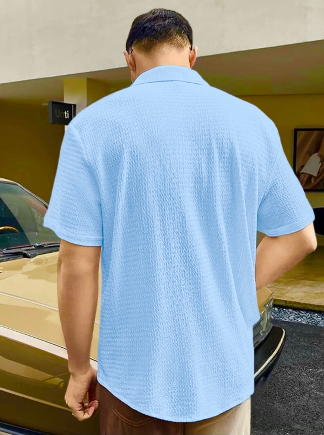 TEXTURED CUBAN COLLAR SHIRTS