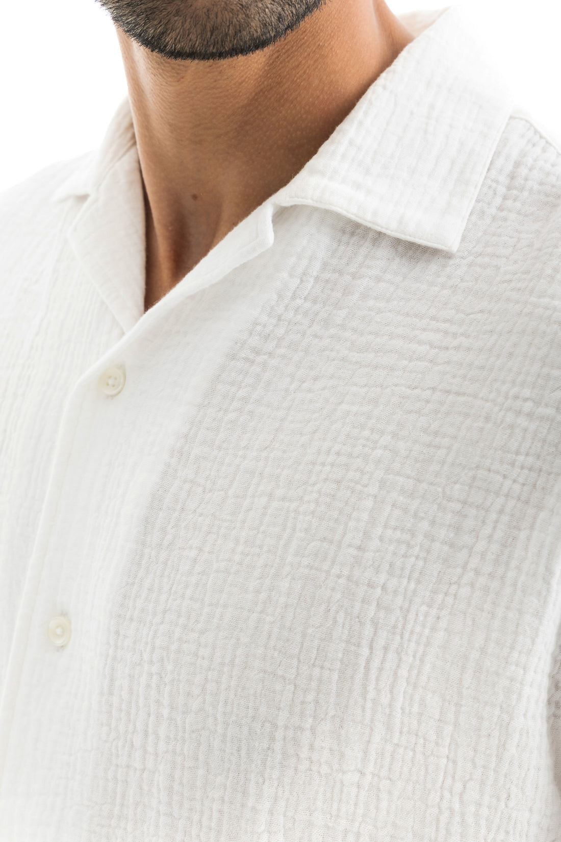 TEXTURED CUBAN COLLAR SHIRTS