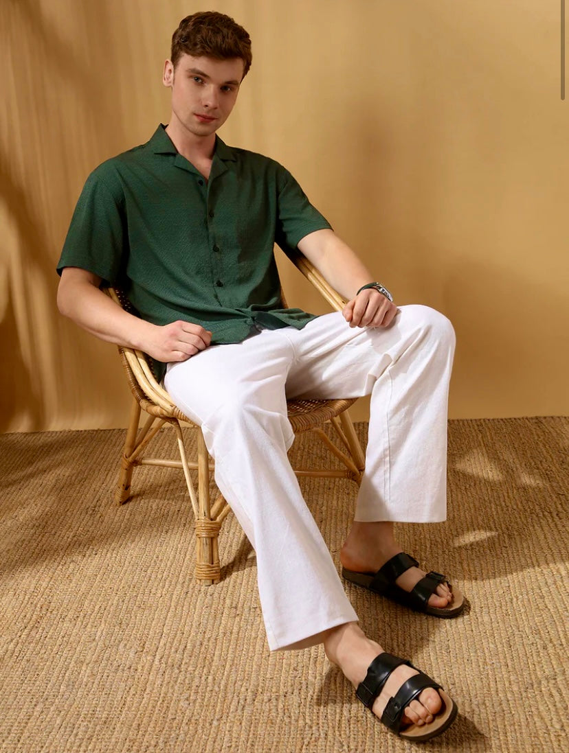 TEXTURED CUBAN COLLAR SHIRTS