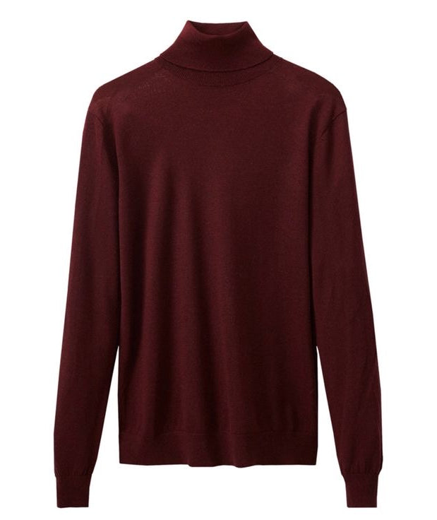 BLACK TURTLE NECK TOP - UNISEX