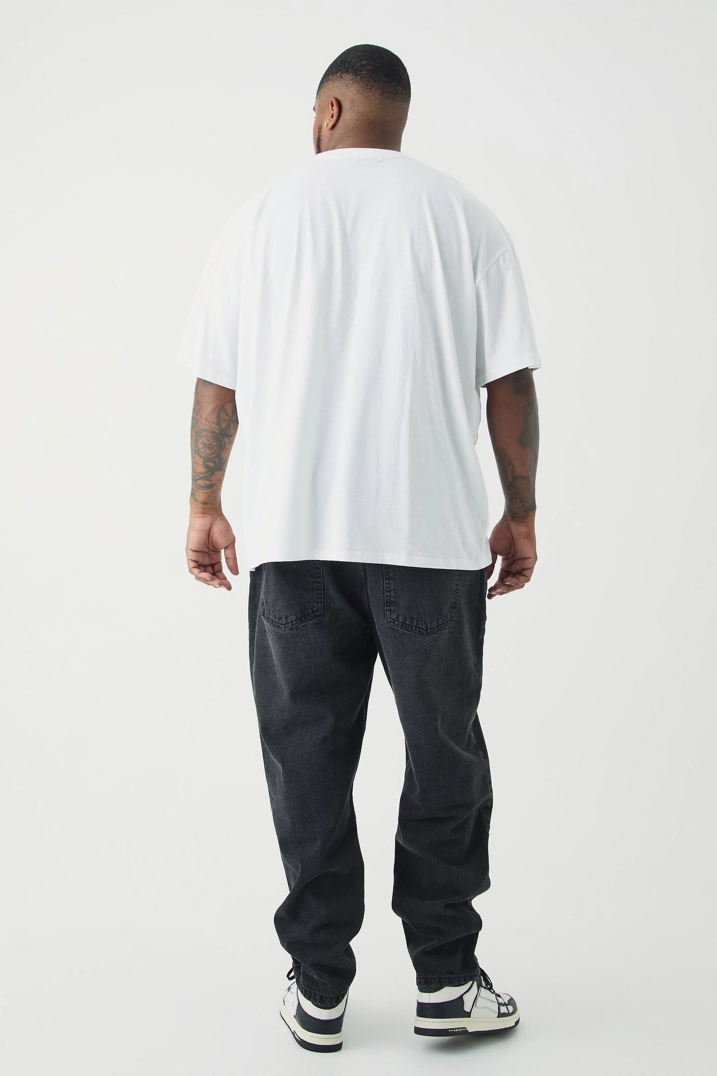 VINTAGE BAGGY STRAIGHT FIT JEANS - CHARCOAL