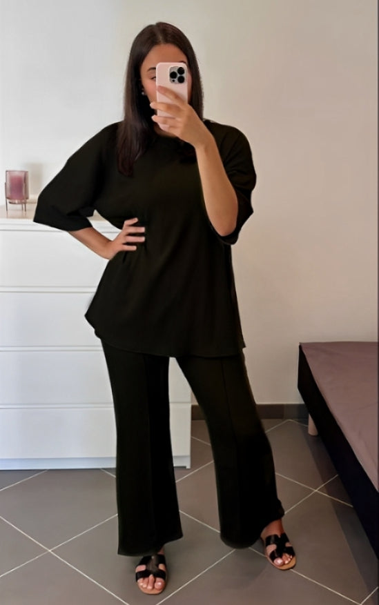Unisex Oversized T-Shirt and Pantalon Suit