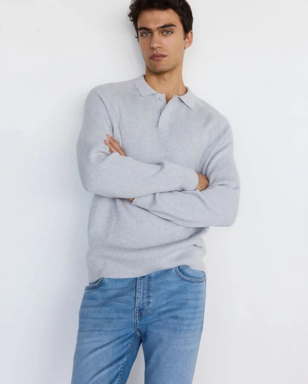 LIGHT BLUE NARROW FIT JEANS - MENS
