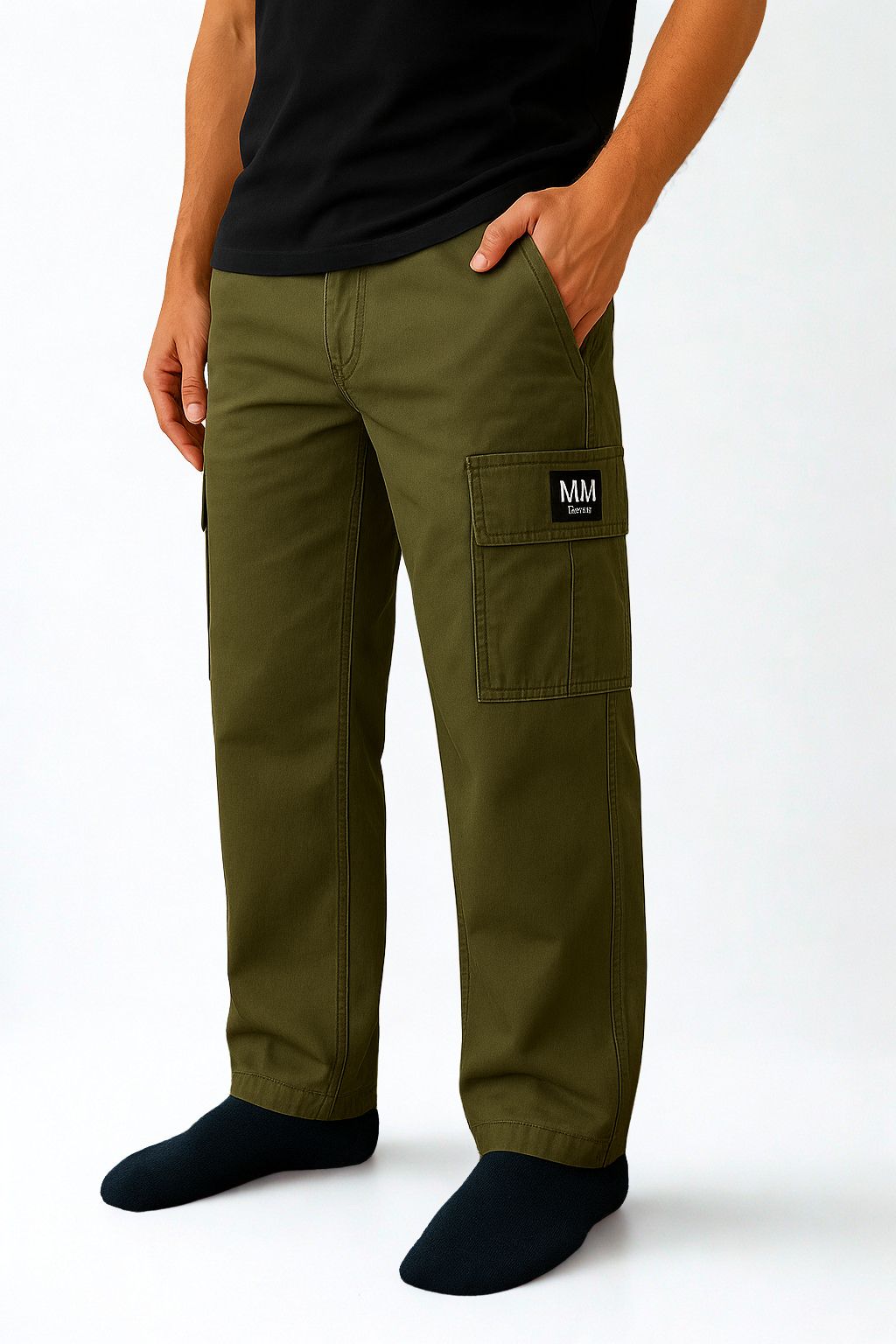 BAGGY-FIT UNISEX COTTON CARGO