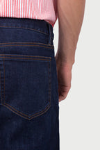 NAVY BLUE NARROW FIT JEANS - MENS