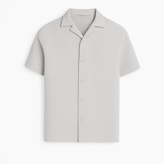 TEXTURED CUBAN COLLAR SHIRTS