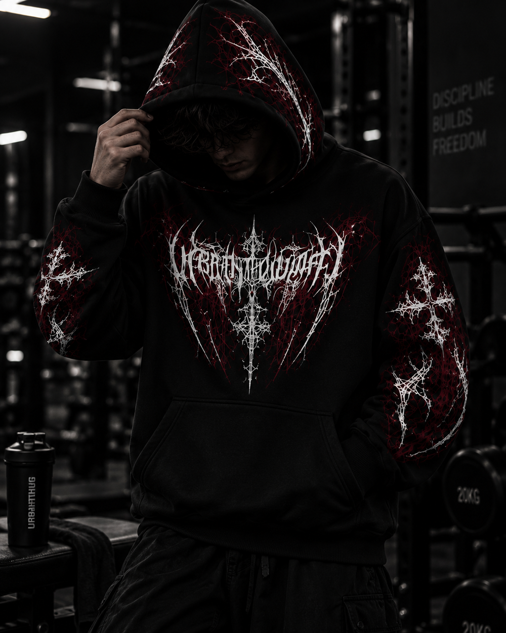 APEX // FROSTLINE - RED VEIN HOODIE