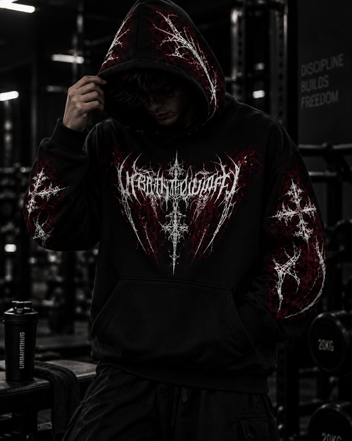 APEX // FROSTLINE - RED VEIN HOODIE