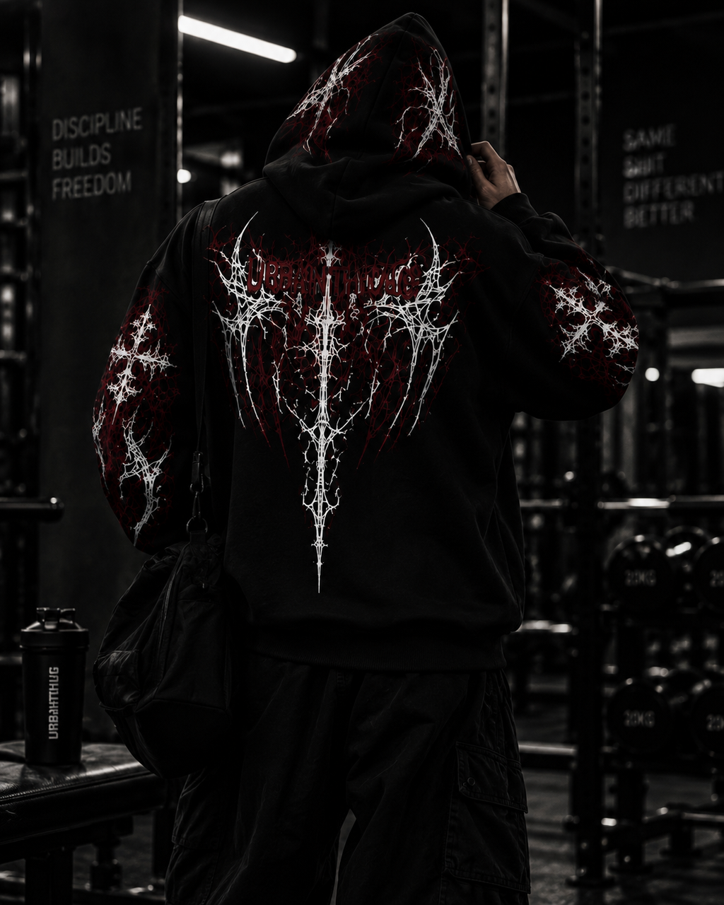 APEX // FROSTLINE - RED VEIN HOODIE