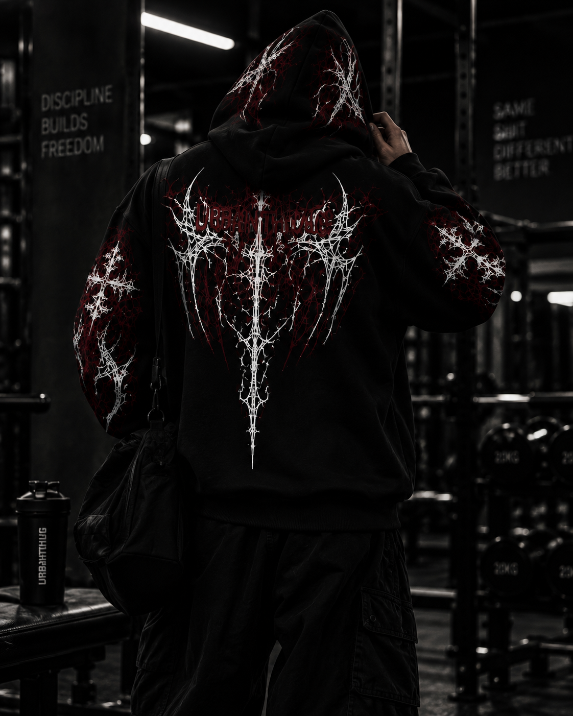 APEX // FROSTLINE - RED VEIN HOODIE