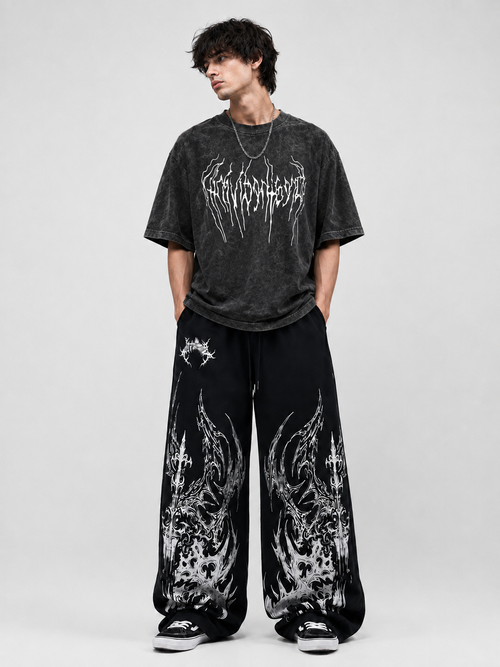 APEX WIDE-LEG TROUSER // CROWN THORN EDITION