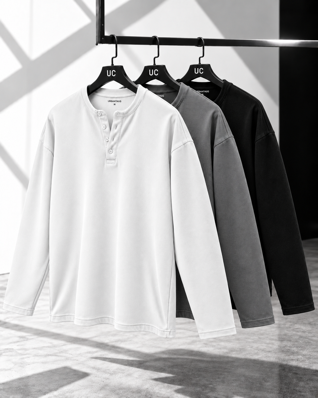 TRIPLE PACK HENLEY – UNISEX