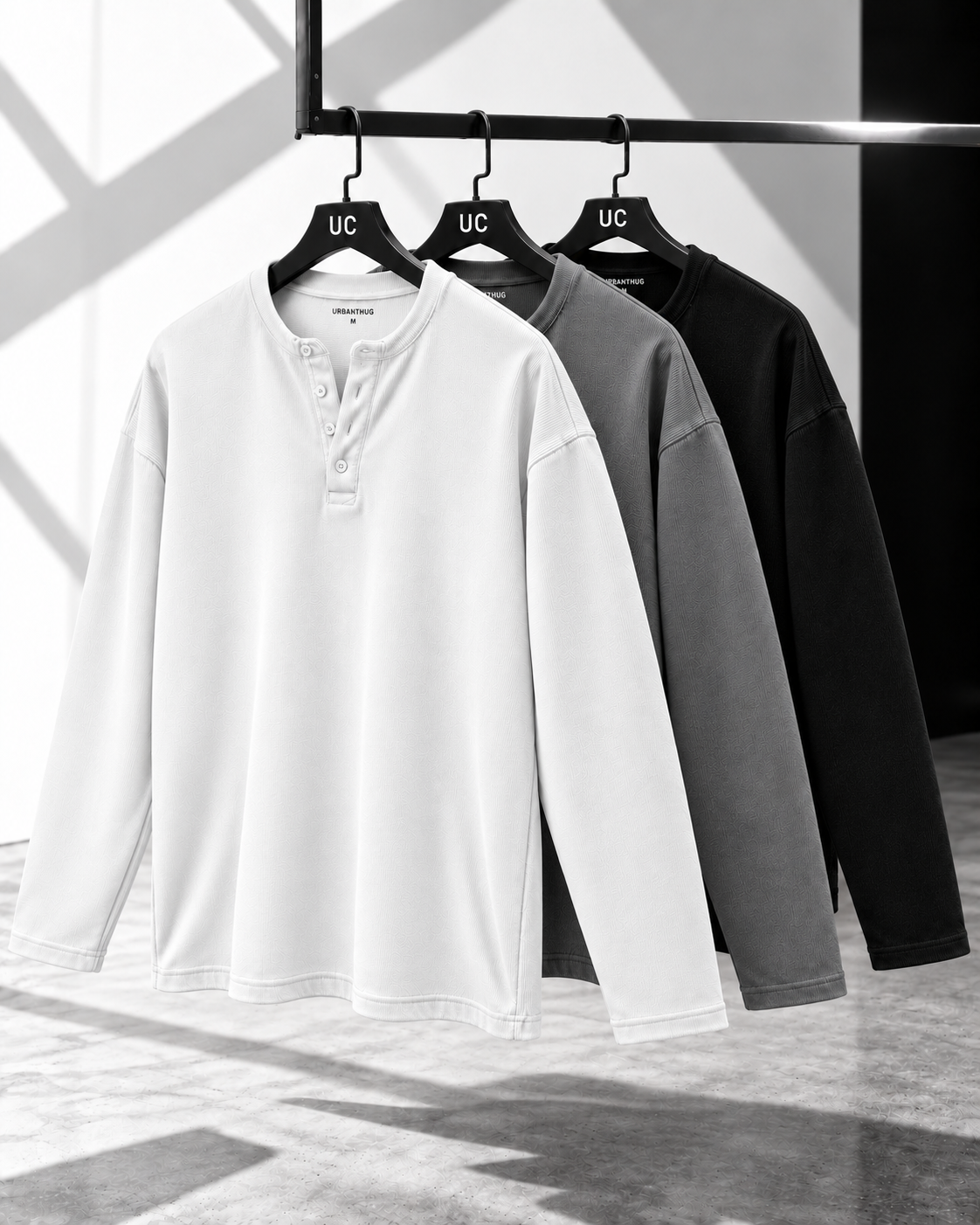 TRIPLE PACK HENLEY – UNISEX