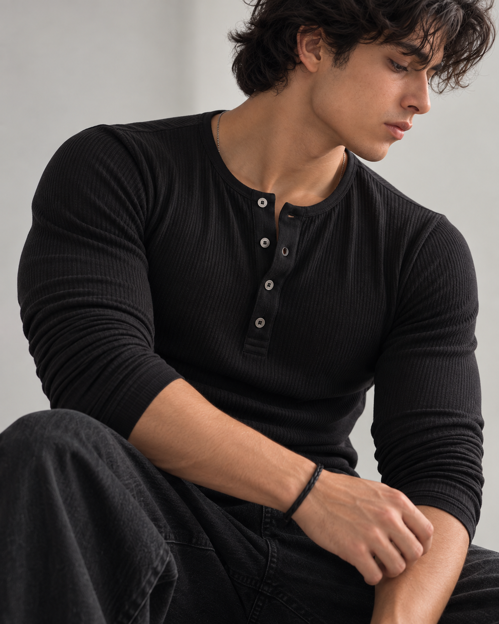 HENLEY LONG SLEEVE – UNISEX