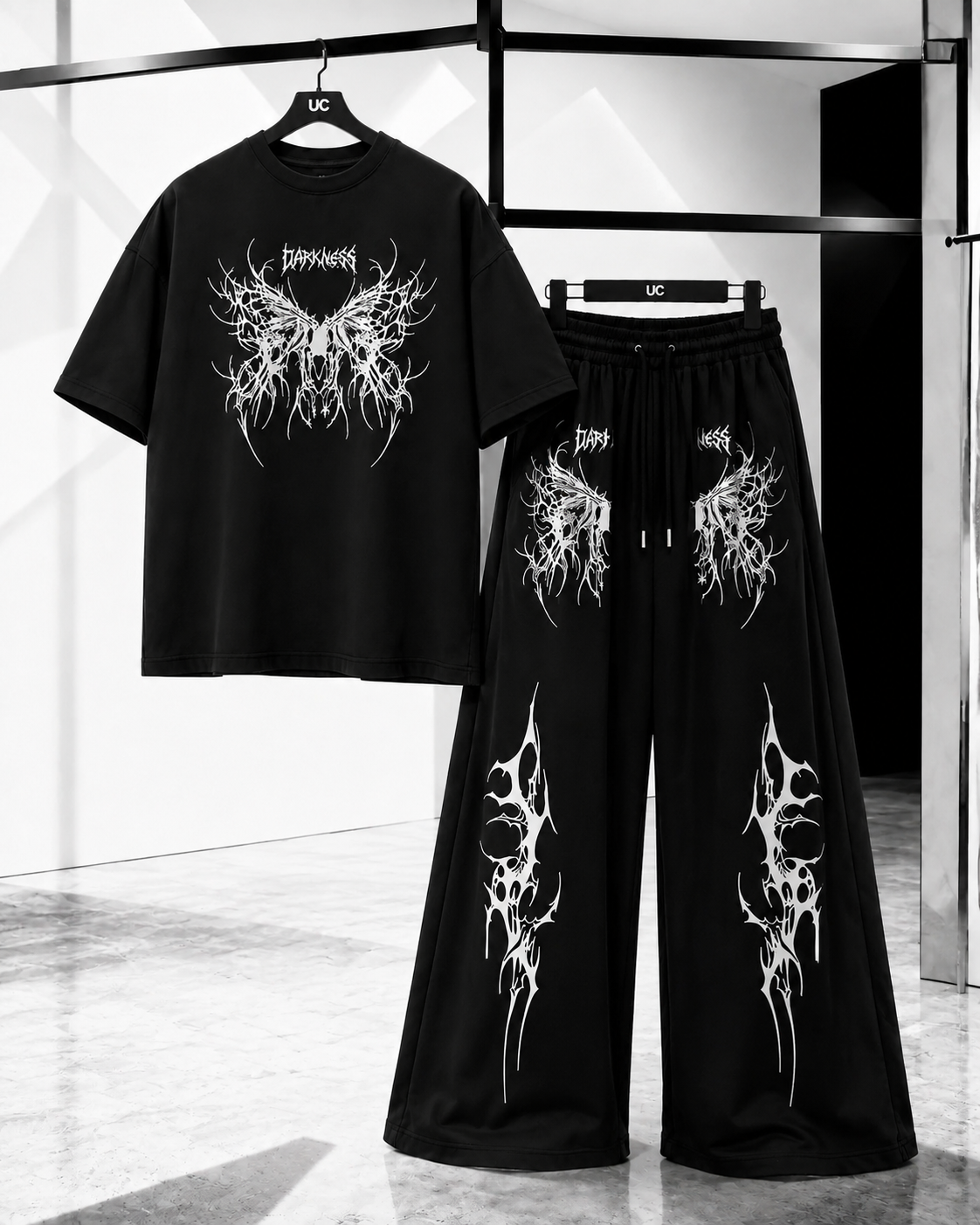 APEX GRAPHIC CO-ORD SET // DARKNESS EDITION