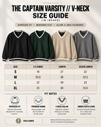 THE CAPTAIN VARSITY // V-NECK