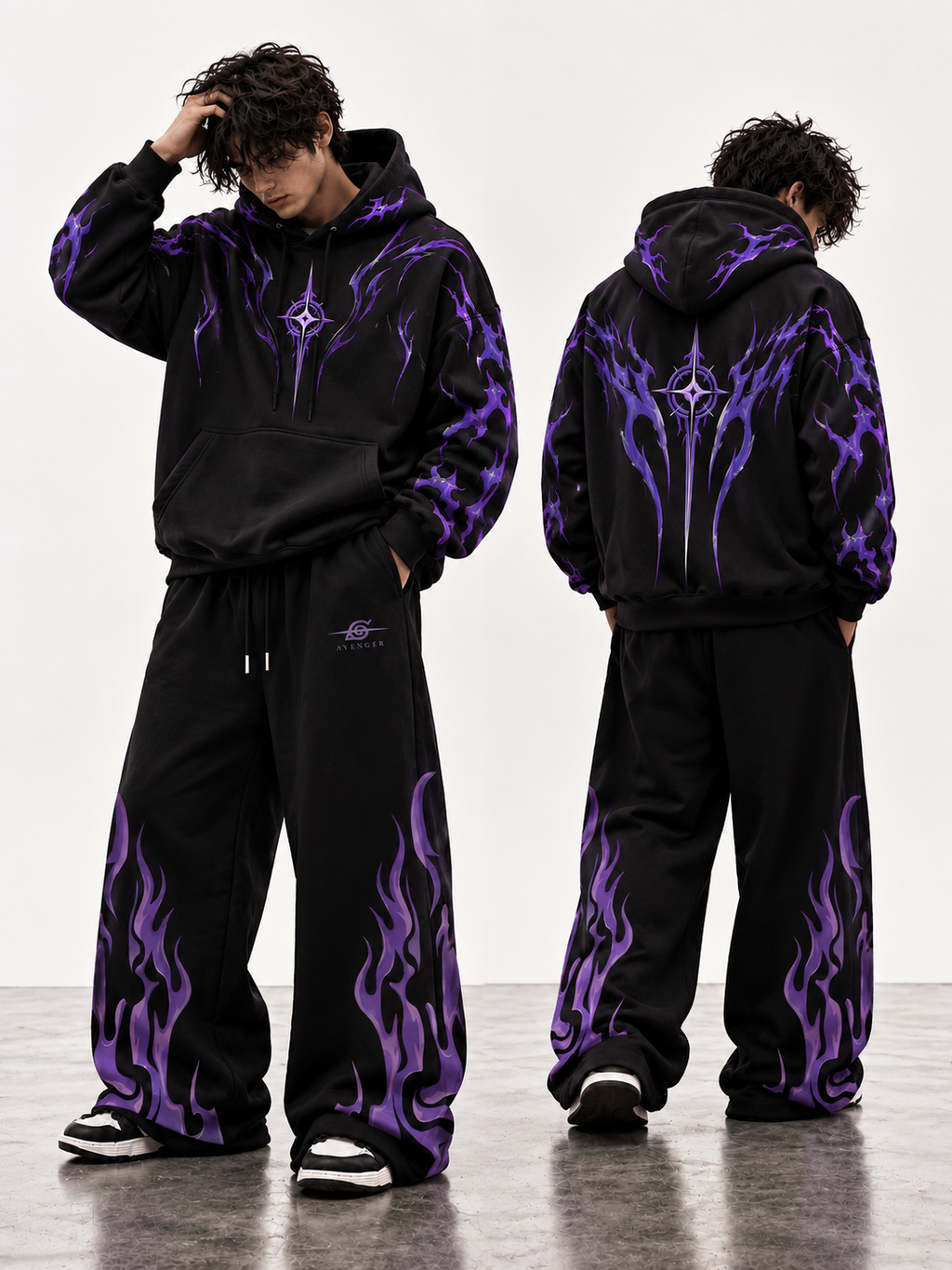 APEX // FROSTLINE - PURPLE FLAME CO ORD SET