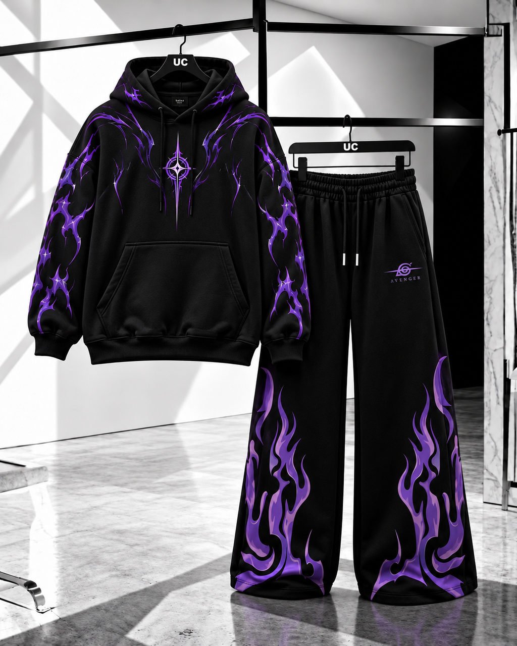 APEX // FROSTLINE - PURPLE FLAME CO ORD SET