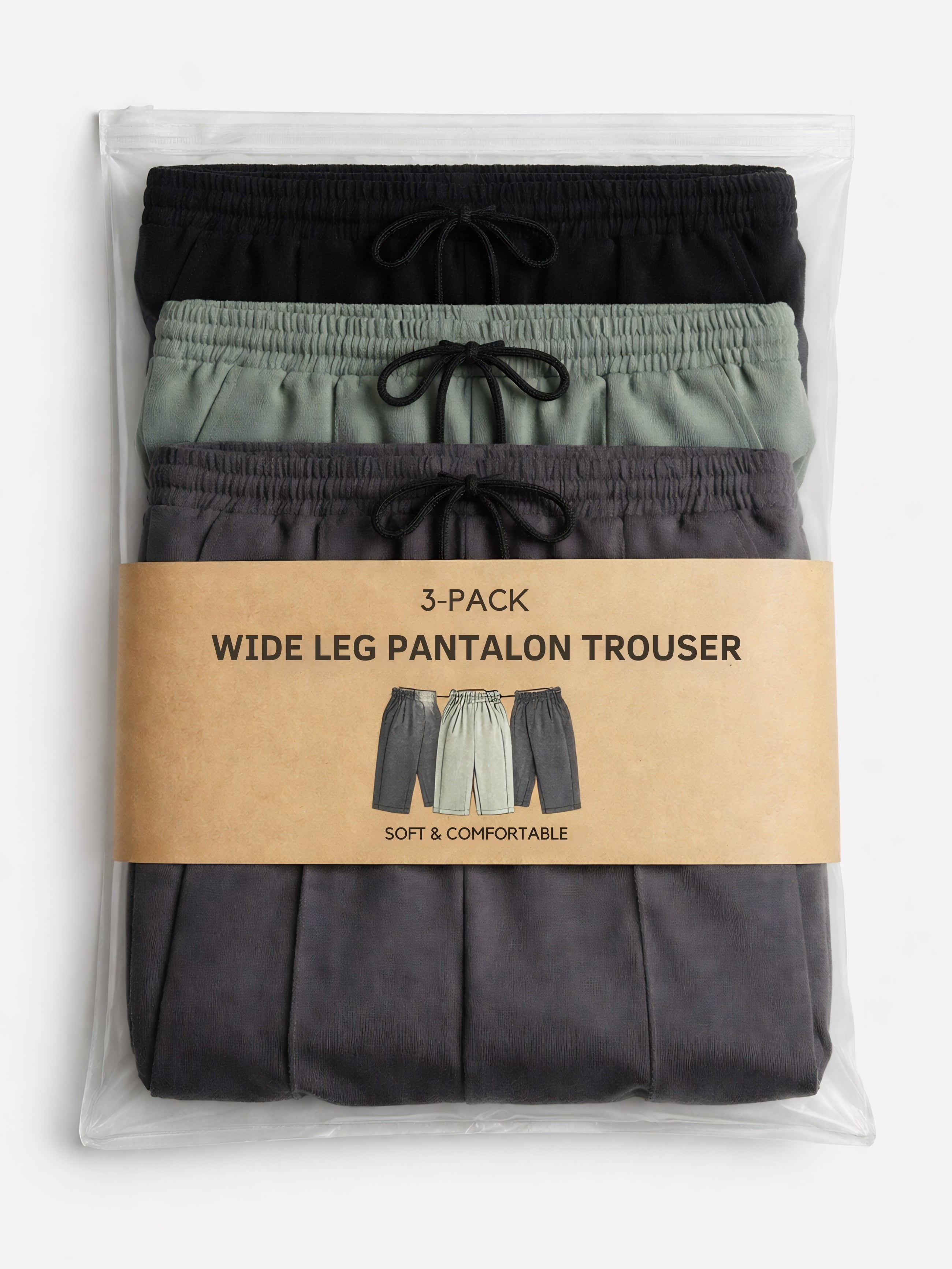 PACK OF 3 PANTALON TROUSER