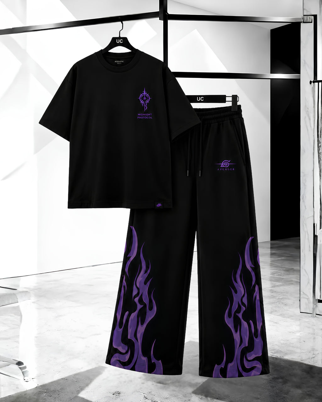 APEX GRAPHIC CO-ORD SET ( Purple Flame Edition )