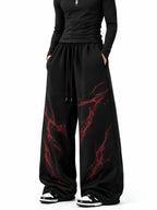 APEX WIDE-LEG TROUSER // INFERNO VEIN