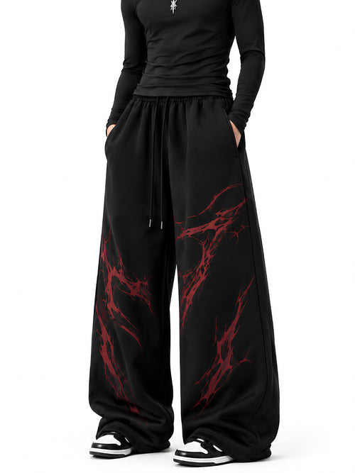 APEX WIDE-LEG TROUSER // INFERNO VEIN