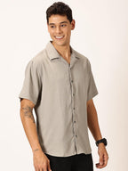 TEXTURED CUBAN COLLAR SHIRTS