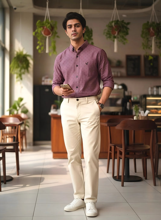 COPPER PINK PRINTED SHIRT