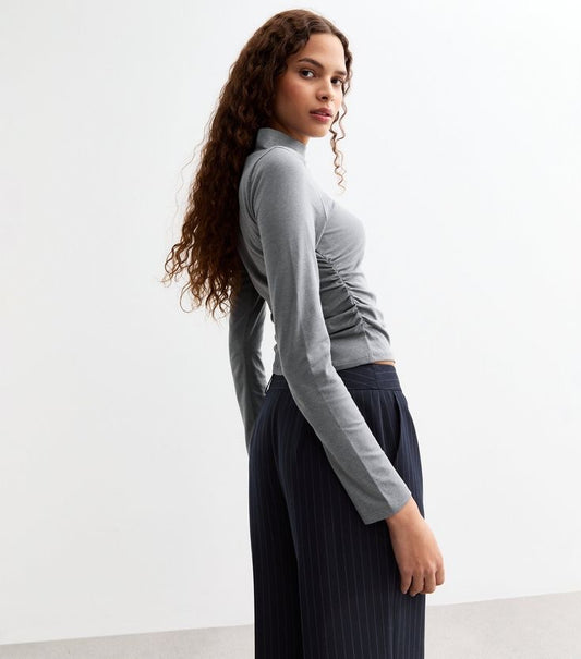 GREY TURTLE NECK TOP - UNISEX
