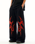 APEX WIDE-LEG TROUSER // BLOOD-THORN EDITION