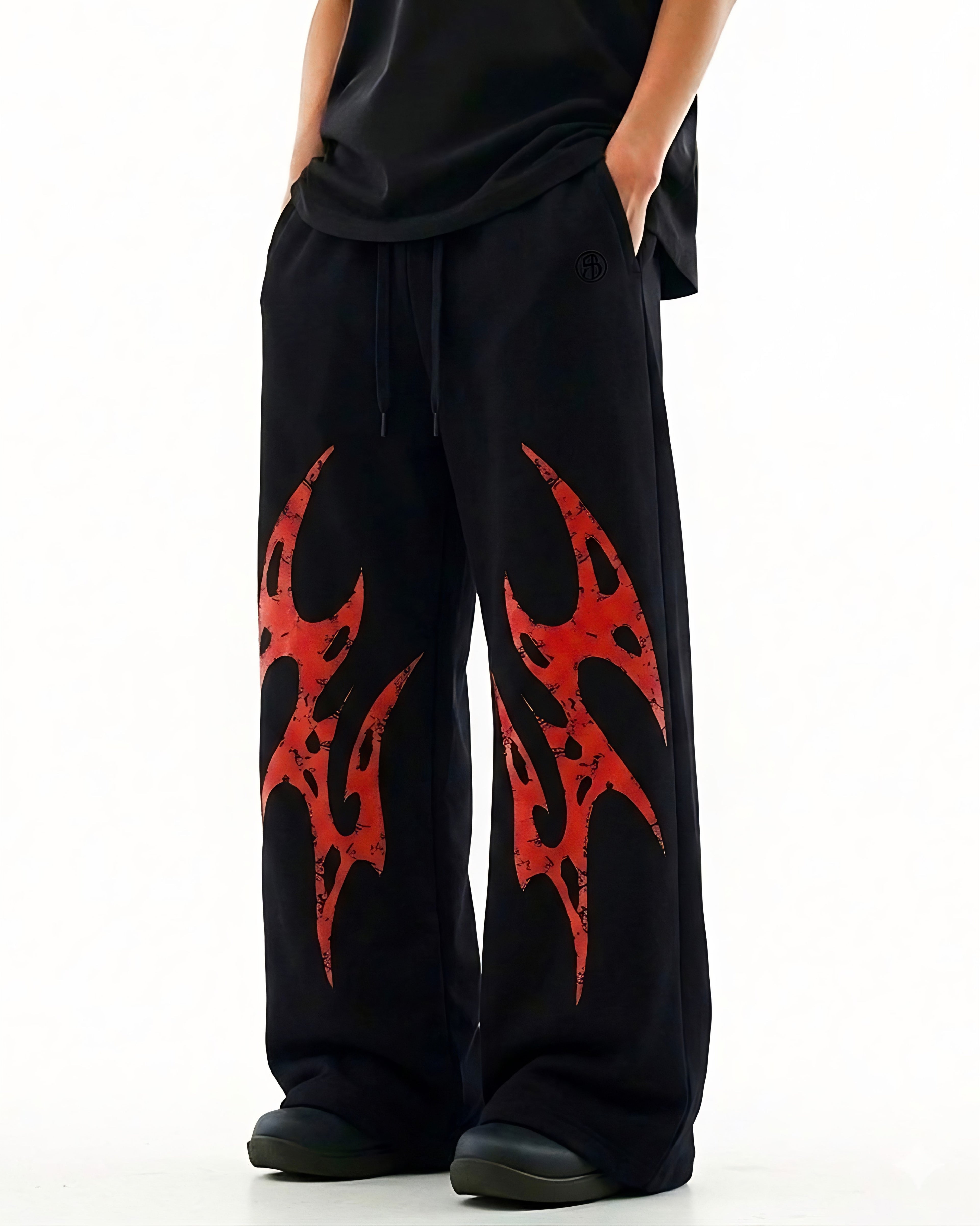 APEX WIDE-LEG TROUSER // BLOOD-THORN EDITION