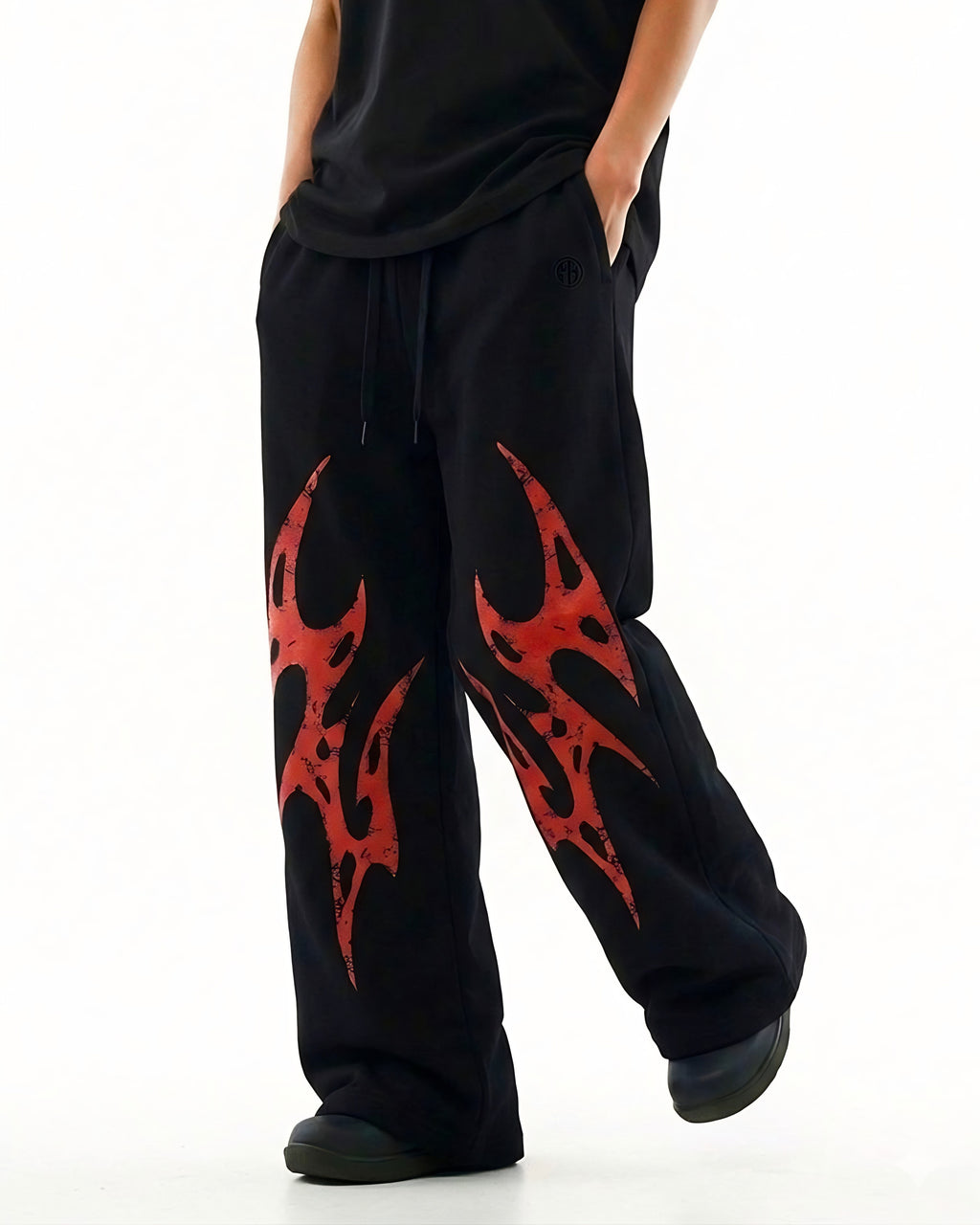 APEX WIDE-LEG TROUSER // BLOOD-THORN EDITION