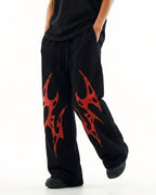APEX WIDE-LEG TROUSER // BLOOD-THORN EDITION