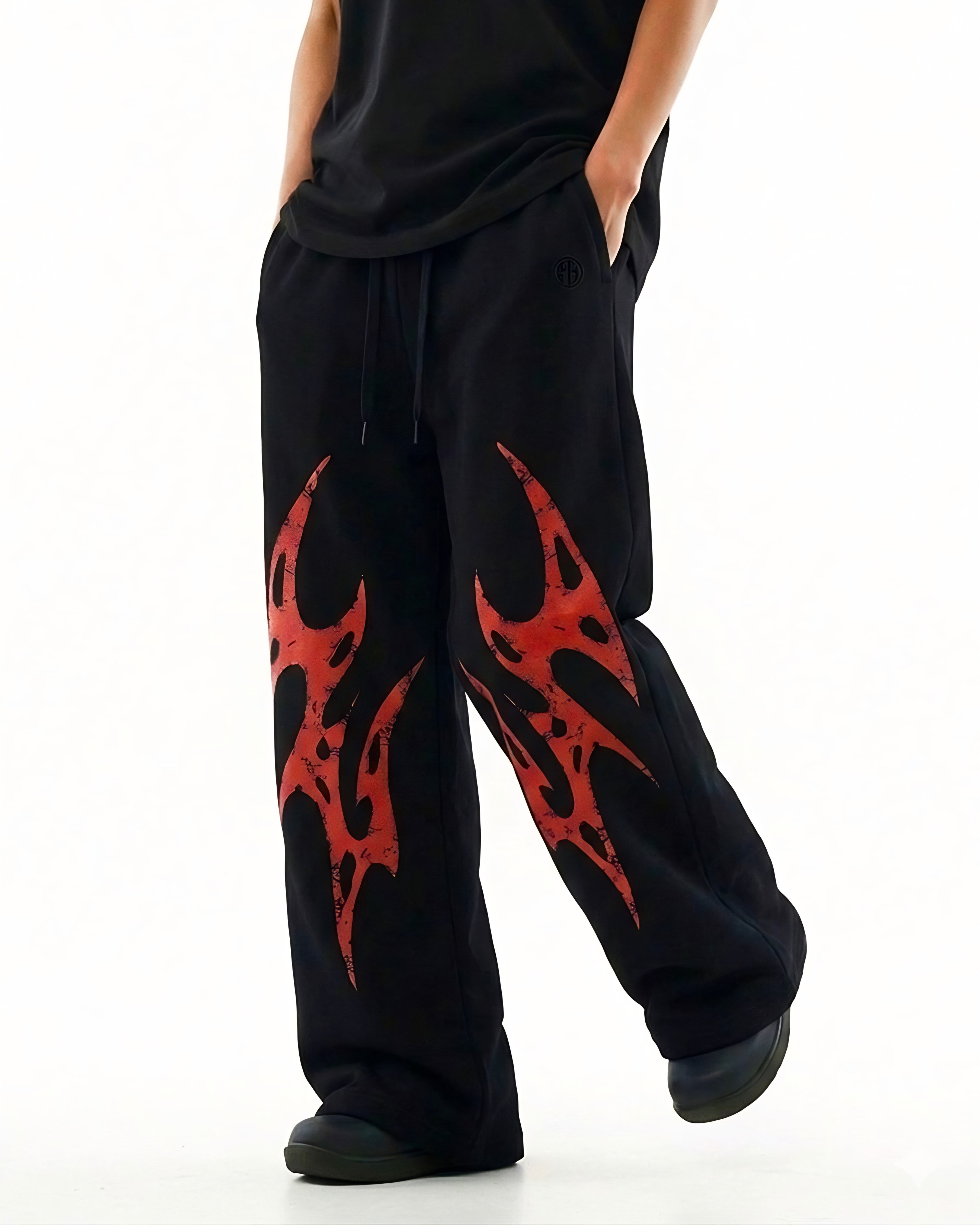 APEX WIDE-LEG TROUSER // BLOOD-THORN EDITION