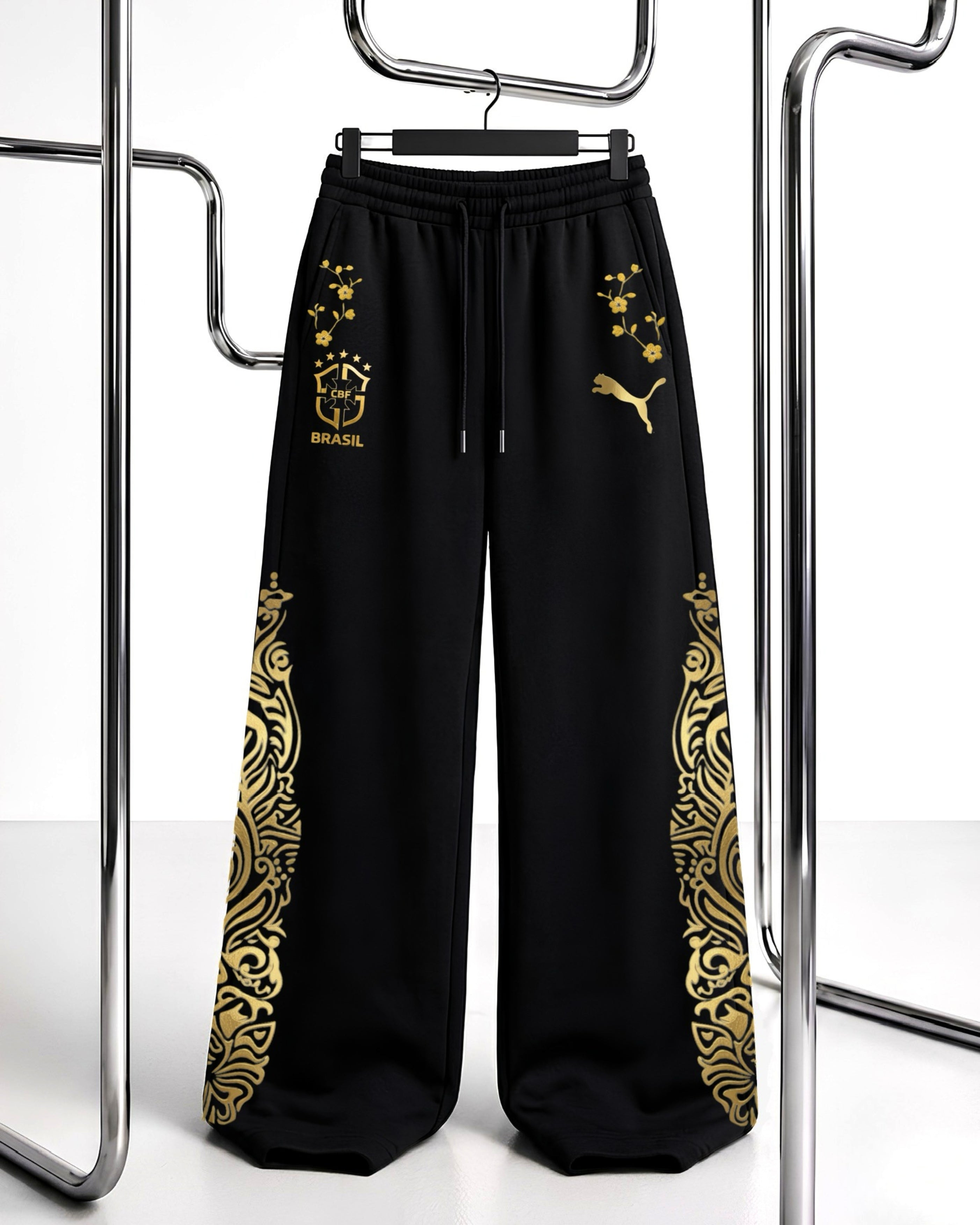 APEX WIDE-LEG TROUSER // BRAZIL GOLD EDITION