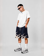 HEAT WAVE  SHORTS - SMOKE FLOW - NAVY