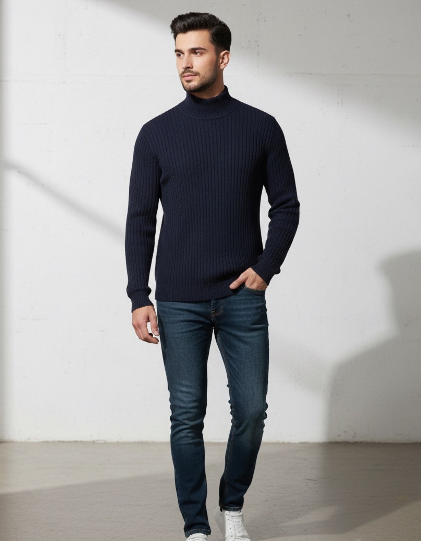 RIBBED KNIT HIGHNECK - UNISEX