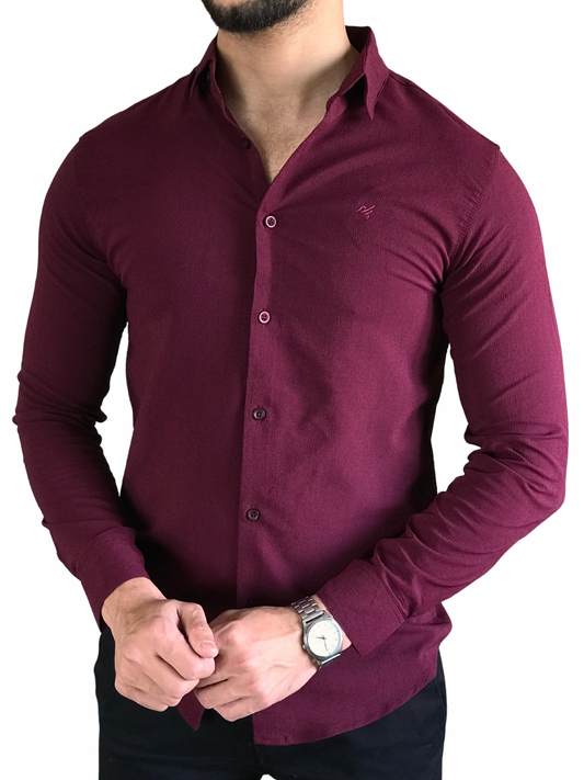 LYCRA TEXTURED CASUAL SHIRT