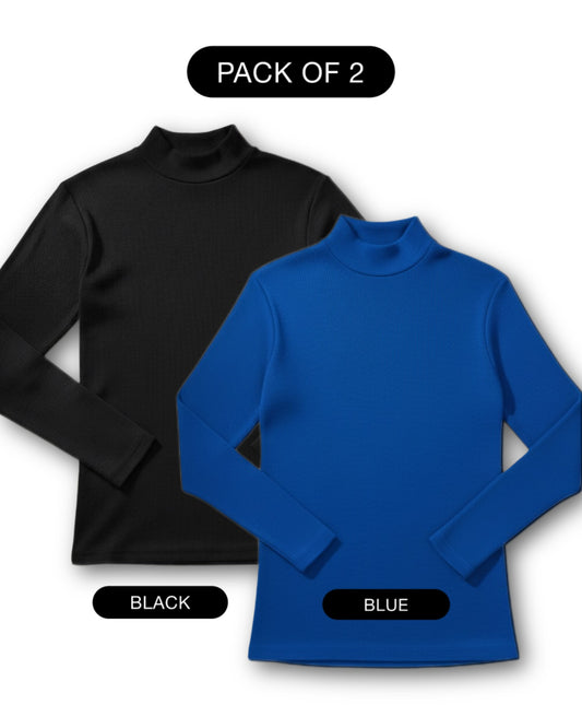 PACK OF 2 RIBBED KNIT HIGHNECK - UNISEX