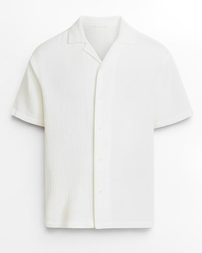 TEXTURED CUBAN COLLAR SHIRTS