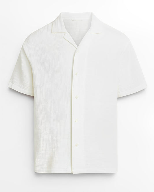 TEXTURED CUBAN COLLAR SHIRTS