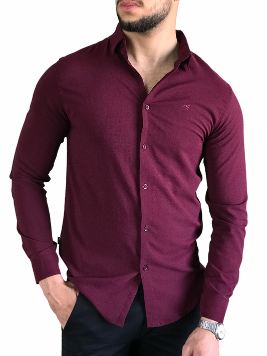 LYCRA TEXTURED CASUAL SHIRT