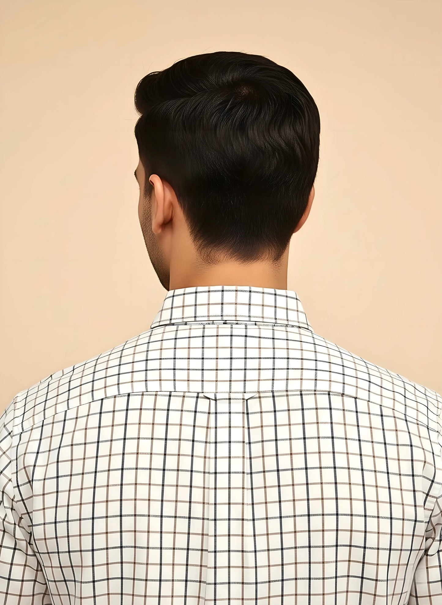 WHITE-EDGE CHECKERED SHIRT