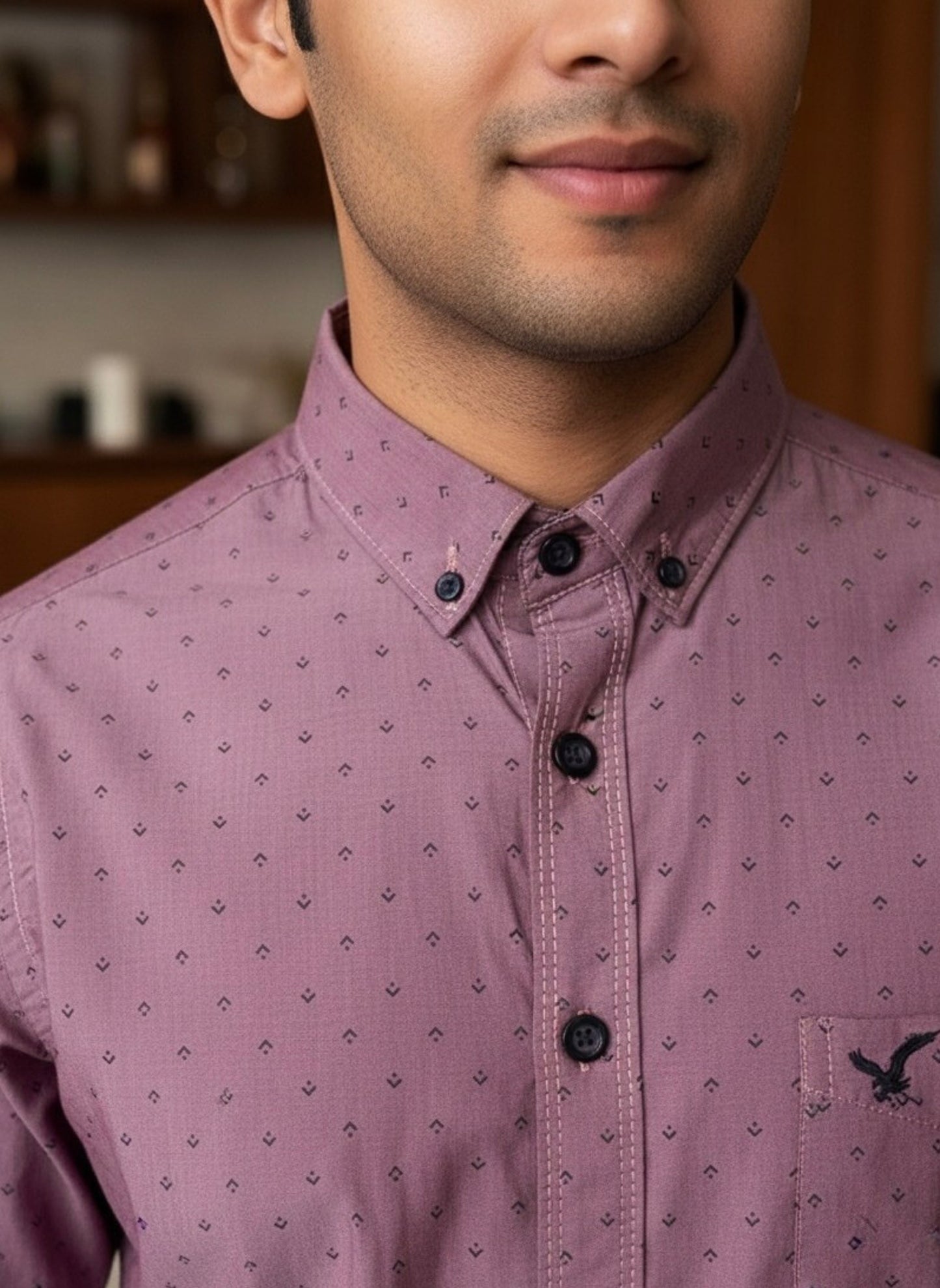COPPER PINK PRINTED SHIRT