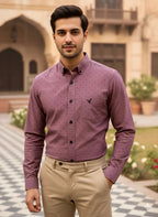 COPPER PINK PRINTED SHIRT