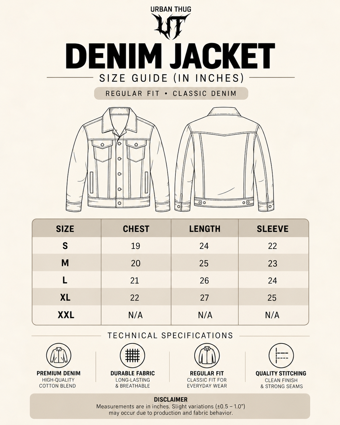CLASSIC DENIM JACKET - UNISEX