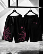 HEAT WAVE  SHORTS - WEB CITY -BLACK